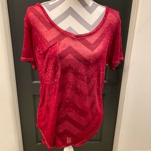 Z Supply V Neck Red